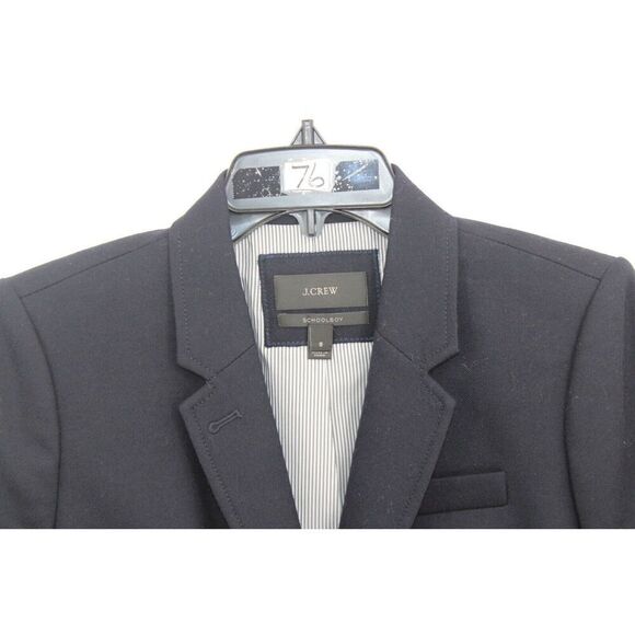 J. Crew Schoolboy Wool Stretch Blazer in Navy Style 03171 Size 8 Gold Buttons - Picture 2 of 9